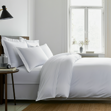 Grand Hotel Perkal Kissenbezug aus 100% ägyptischer Baumwolle – Oxford-Rand