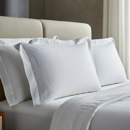 Grand Hotel Perkal Kissenbezug aus 100% ägyptischer Baumwolle – Oxford-Rand