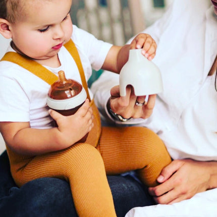 Ultra Wide Neck Baby Bottle 240ml (Grau)