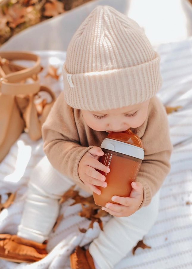 Ultra Wide Neck Baby Bottle 240ml (Grau)