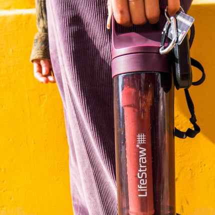 LifeStraw Go Serie 650 ml Filter-Trinkflasche (2-Stufen) – BPA-frei, recycelter Kunststoff, Reise & Outdoor