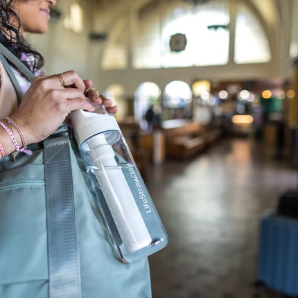 LifeStraw Go Serie 650 ml Filter-Trinkflasche (2-Stufen) – BPA-frei, recycelter Kunststoff, Reise & Outdoor