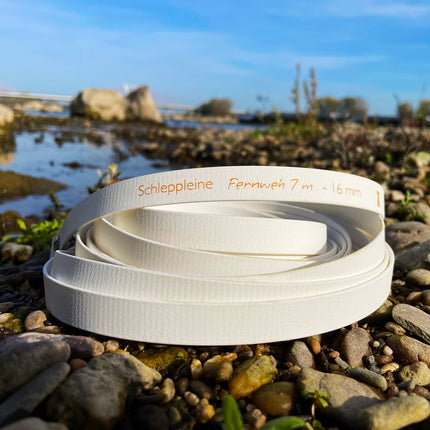 Doppel-Schleppleine FERNWEH aus BioThane®/POP - Band - längenverstellbar - mit separatem Handgriff