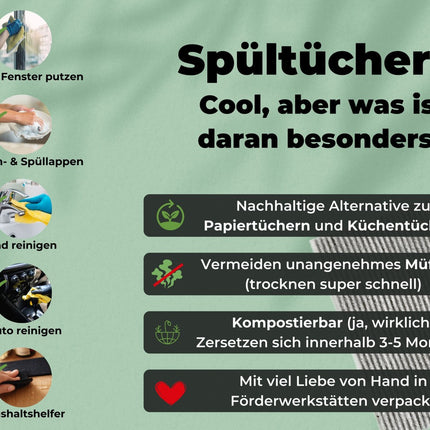 Geschenkset schwedische Spüllappen Wein Rot (2x)