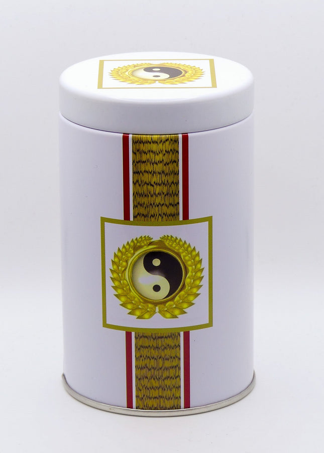Bezaubernde Teedose mit Yin-Yang-Symbol