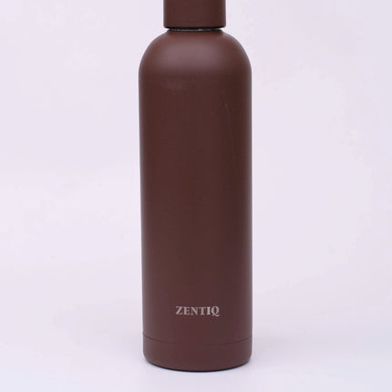 Isolierte Edelstahl Trinkflasche – Braun