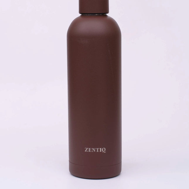 Isolierte Edelstahl Trinkflasche – Braun