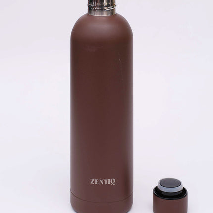 Isolierte Edelstahl Trinkflasche – Braun