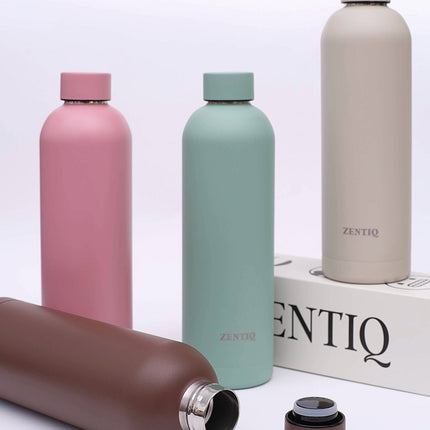 Isolierte Edelstahl Trinkflasche – Braun