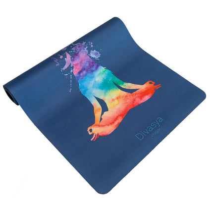 Nachhaltige Yogamatte aus Naturkautschuk & recycelter Mikrofaser Chakra