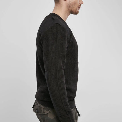 Military Pullover BW-Style – Robust, mit Verstärkungen an Ellbogen & Schultern (Polyacryl)