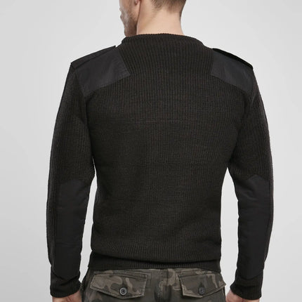 Military Pullover BW-Style – Robust, mit Verstärkungen an Ellbogen & Schultern (Polyacryl)