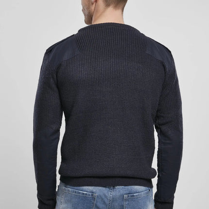 Military Pullover BW-Style – Robust, mit Verstärkungen an Ellbogen & Schultern (Polyacryl)