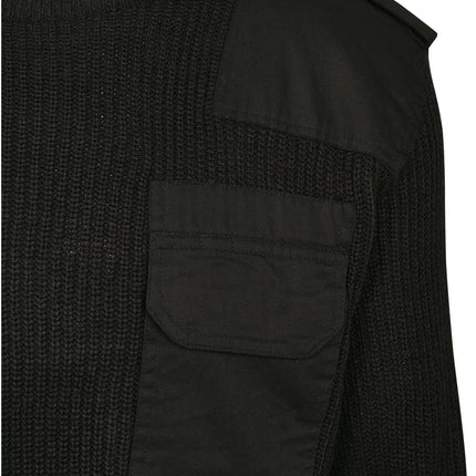 Military Pullover BW-Style – Robust, mit Verstärkungen an Ellbogen & Schultern (Polyacryl)