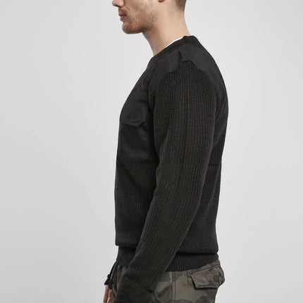 Military Pullover BW-Style – Robust, mit Verstärkungen an Ellbogen & Schultern (Polyacryl)