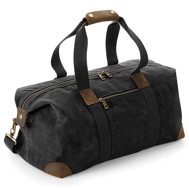 Heritage Weekender aus gewachster Canvas mit Lederdetails, 19 L