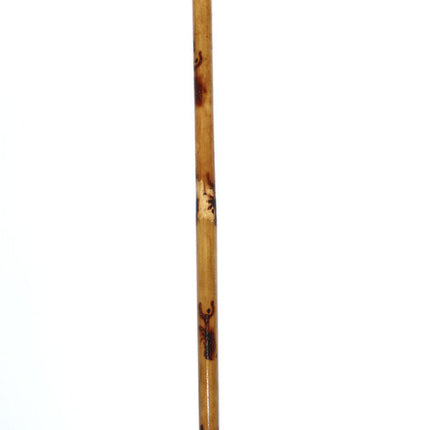 Rattan Stock mit Brandmuster Scorpion