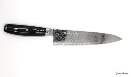 Yaxell Kochmesser-Set Chefmesser GOU 101 + Messerschärfer (Damaszenerklinge)