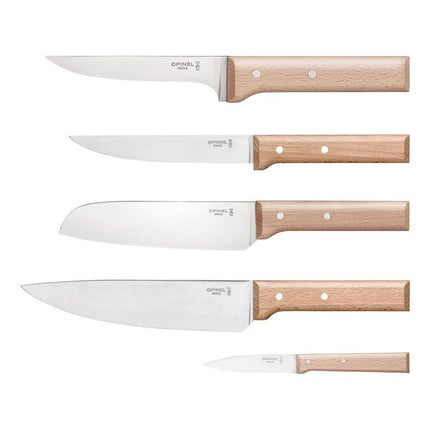 Opinel Messerblock PARALLELE MEAT mit 5 Messern