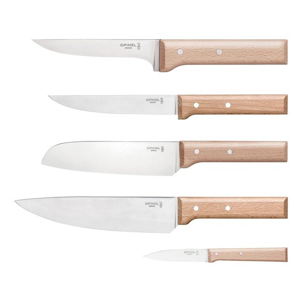 Opinel Messerblock PARALLELE MEAT mit 5 Messern