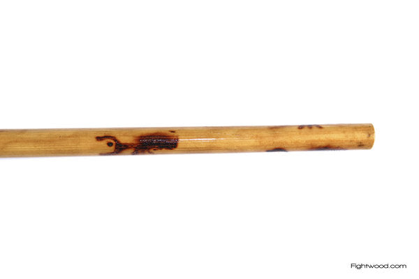 Rattan Stock mit Brandmuster Scorpion