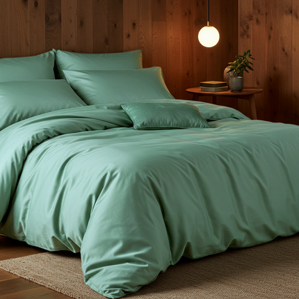 Luxe Baumwollsatin Bettwäsche aus ägyptischer Baumwolle (400 TC) – seidig & atmungsaktiv