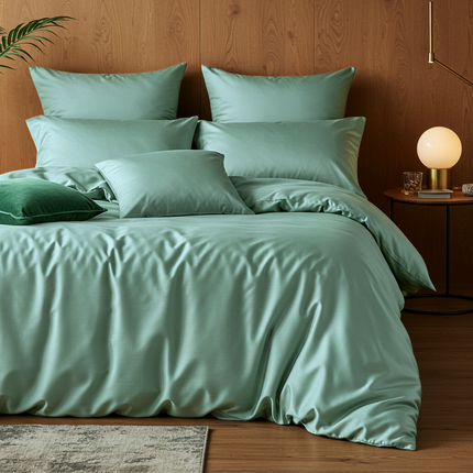 Luxe Baumwollsatin Bettwäsche aus ägyptischer Baumwolle (400 TC) – seidig & atmungsaktiv