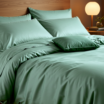 Luxe Baumwollsatin Bettwäsche aus ägyptischer Baumwolle (400 TC) – seidig & atmungsaktiv
