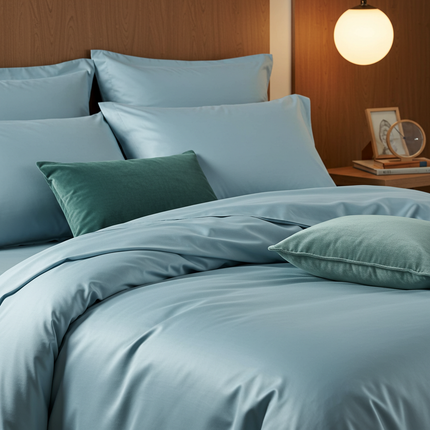 Luxe Baumwollsatin Bettwäsche aus ägyptischer Baumwolle (400 TC) – seidig & atmungsaktiv