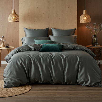 Luxe Baumwollsatin Bettwäsche aus ägyptischer Baumwolle (400 TC) – seidig & atmungsaktiv