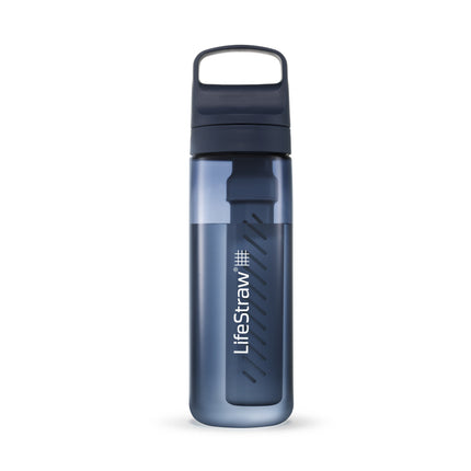 LifeStraw Go 650 ml Filter-Trinkflasche 2-Stufen blau Vorderansicht